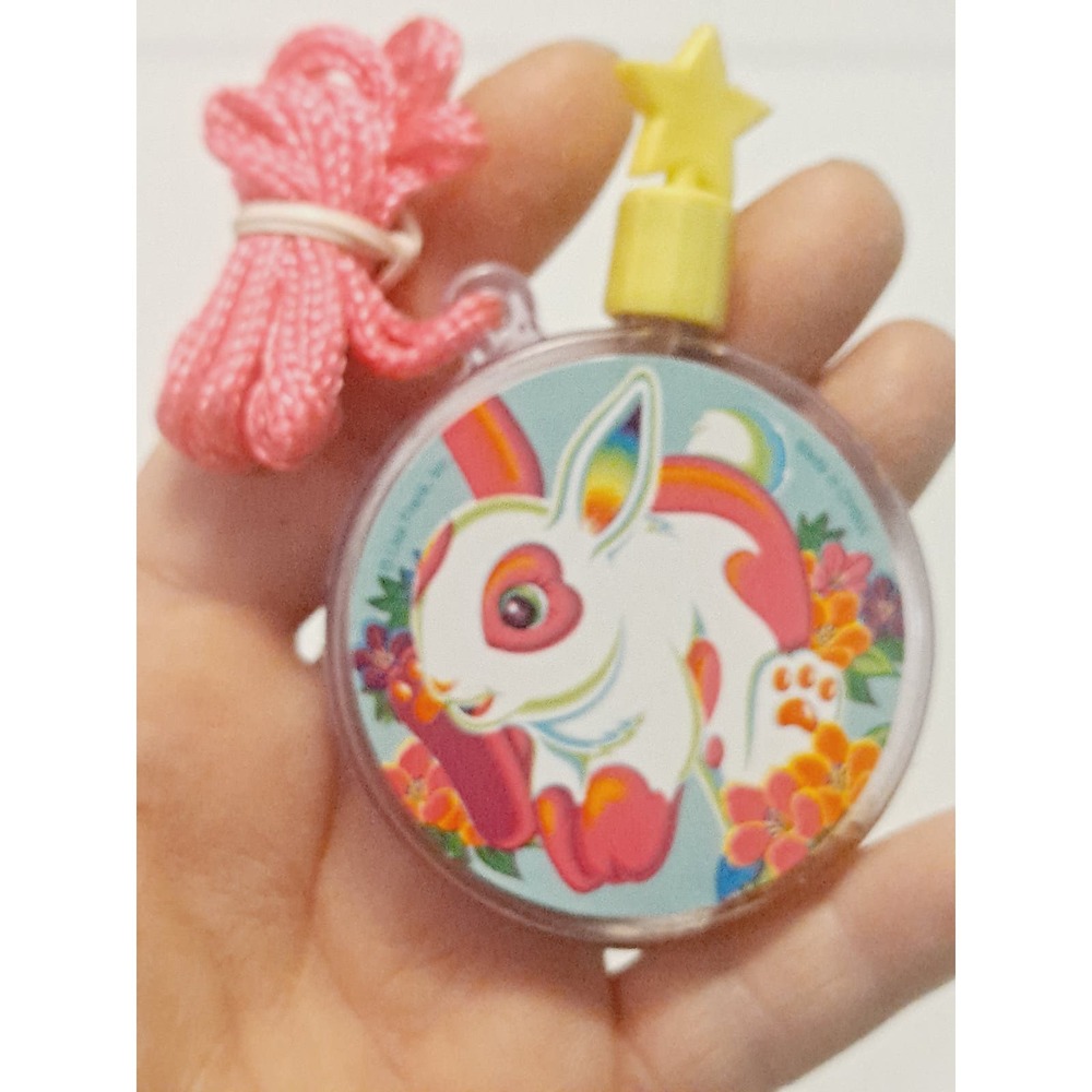 Vintage Lisa Frank bubble necklace Rare bunnies
